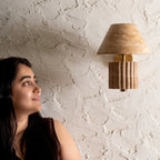 Rio Wall Light - Travertine — Harshita Jhamtani Designs