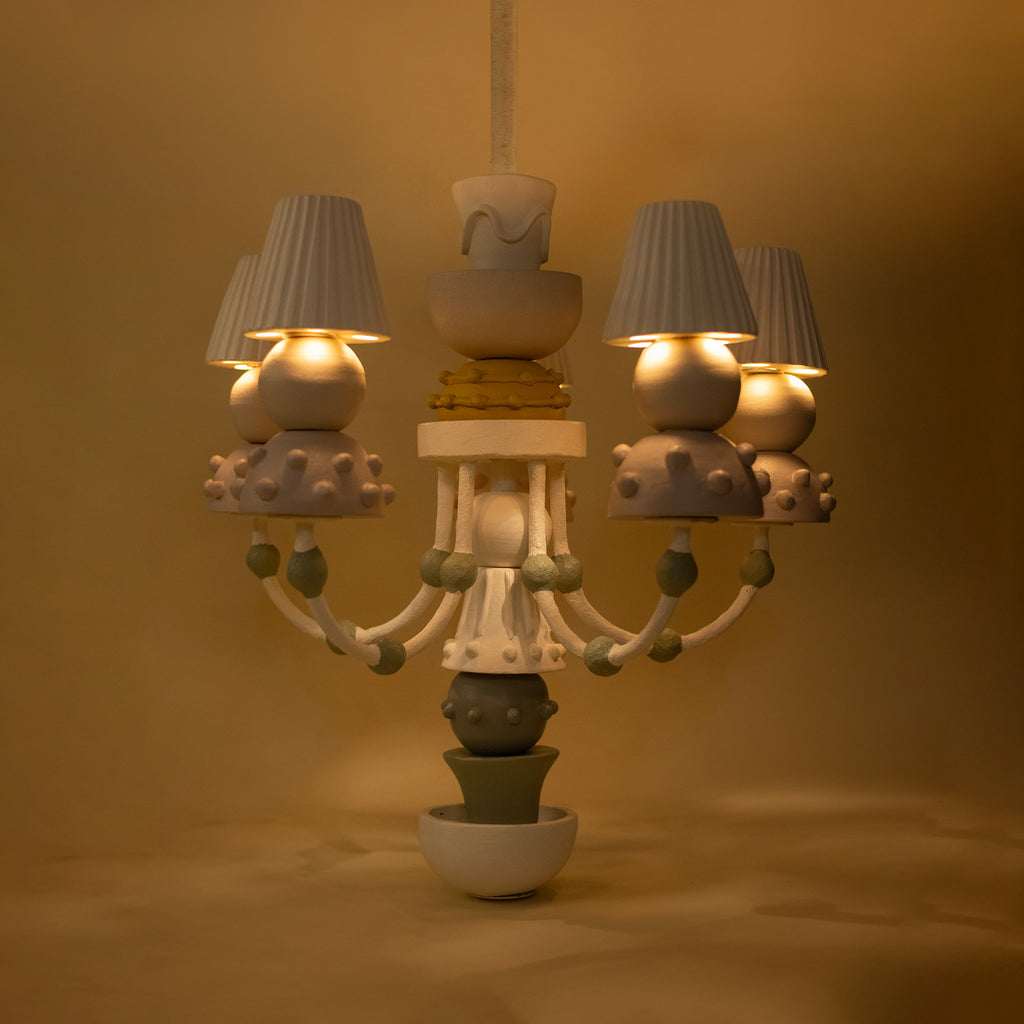 Clay Chandelier — Harshita Jhamtani Designs