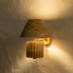 Rio Wall Light - Travertine — Harshita Jhamtani Designs