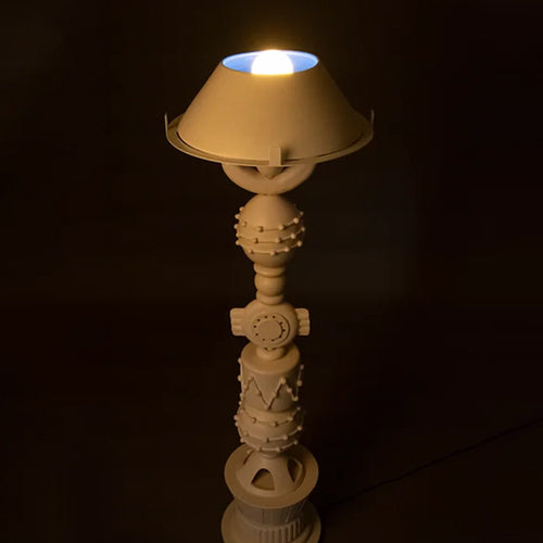 Asteroid - Clay Floor Lamp — Harshita Jhamtani Designs