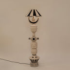 Mono Asteroid - Clay Floor Lamp — Harshita Jhamtani Designs