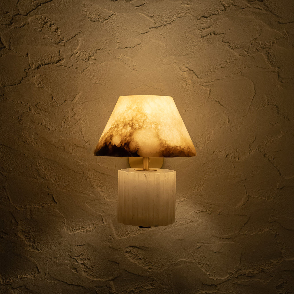 Rio Wall Light - Alabaster — Harshita Jhamtani Designs