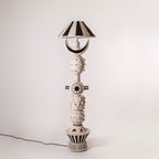 Mono Asteroid - Clay Floor Lamp — Harshita Jhamtani Designs