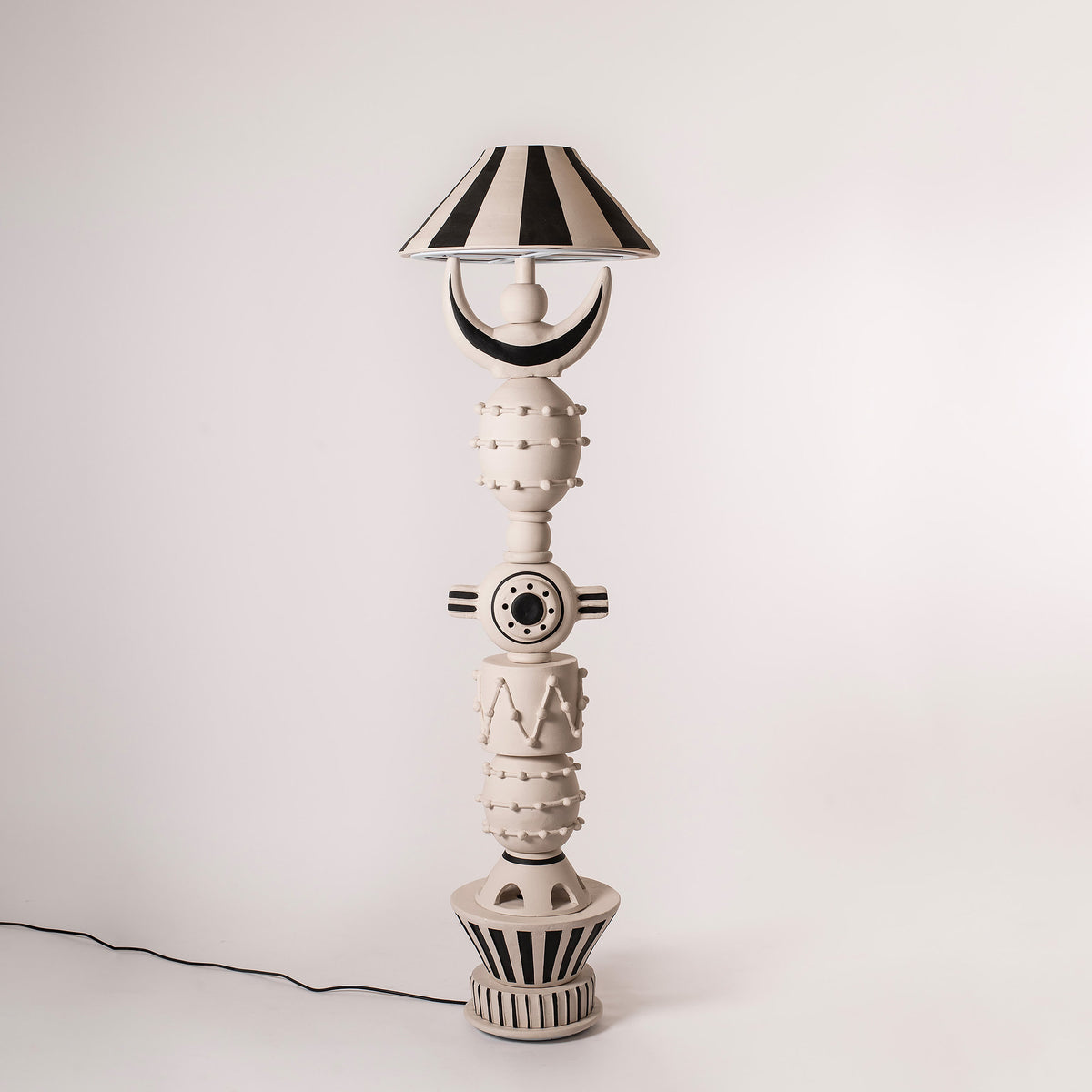 Mono Asteroid - Clay Floor Lamp — Harshita Jhamtani Designs