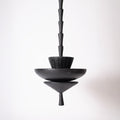 Clay Cone Pendant - Textured Black — Harshita Jhamtani Designs
