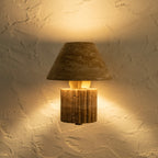 Rio Wall Light - Travertine — Harshita Jhamtani Designs