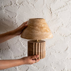 Rio Wall Light - Travertine — Harshita Jhamtani Designs