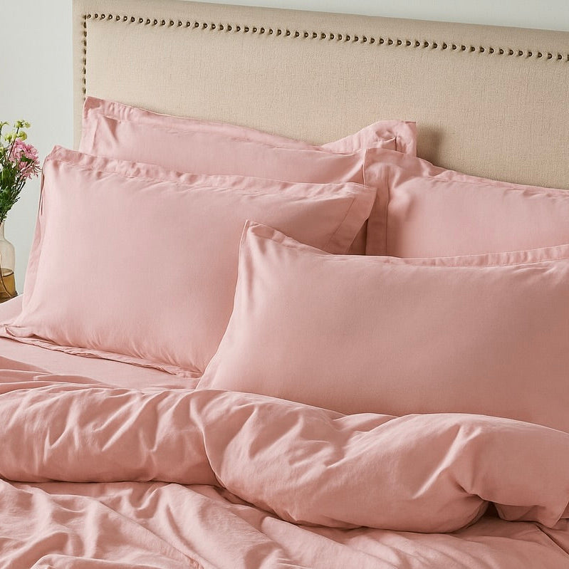 Classic Hotel Pillowcase Pair | 300 Thread Count | Extra Large | Powder Pink