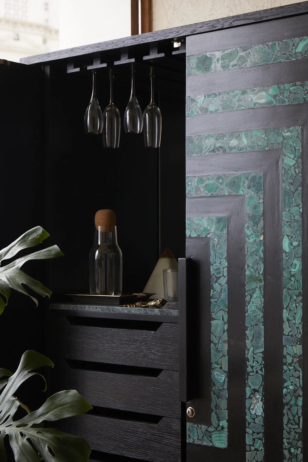 Malachite Bar Cabinet — Bombay Design Lab