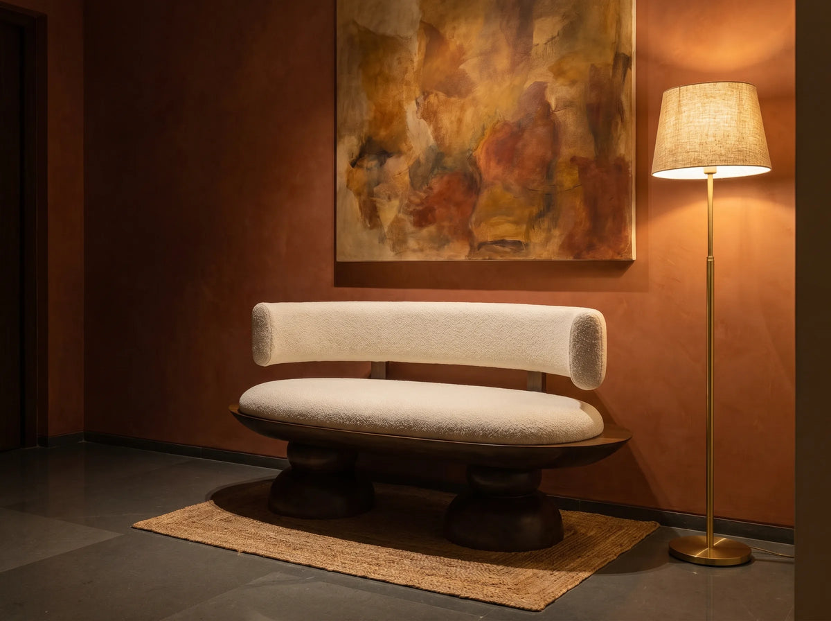 Contour Pebble Bench — Bombay Design Lab
