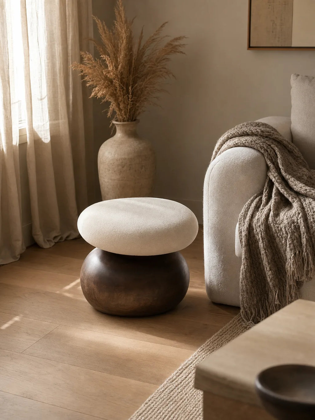 Contour Pebble Stool — Bombay Design Lab