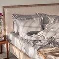 Classic Hotel Sheet Set | 300 Thread Count | Flat Queen | Silver